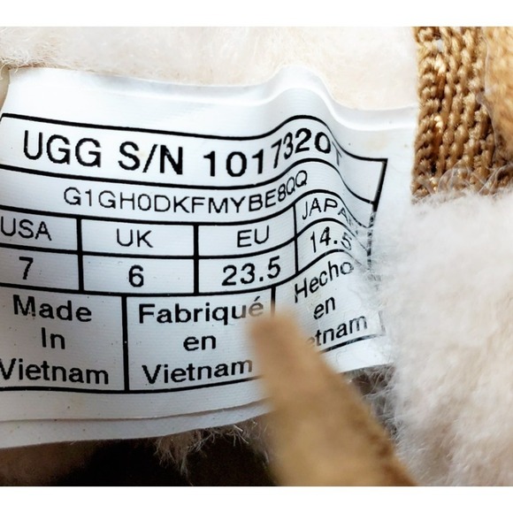 UGG Boots Kids 7 Neumel Brown Suede Shearling Chukka Shoes Little Boy Toddler - Picture 11 of 12